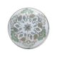 Sage Green Golden Floral Cabinet Knobs for Drawer